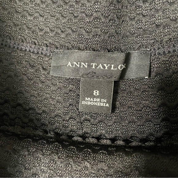 Ann Taylor pleated A-line ribbon weave skirt - Picture 4 of 7